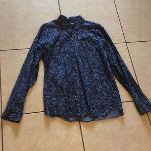 Men’s floral button down dress shirt